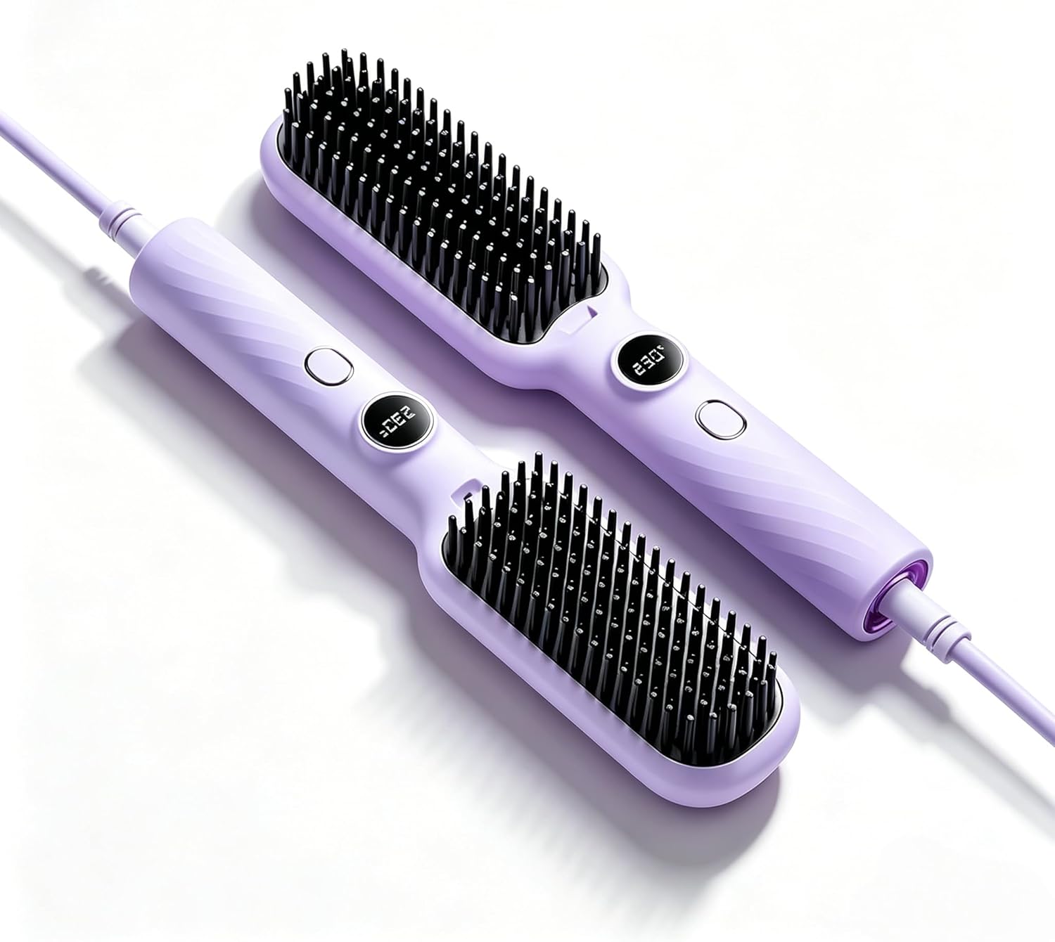 Cepillo alisador Kylara para cabello corto portátil
