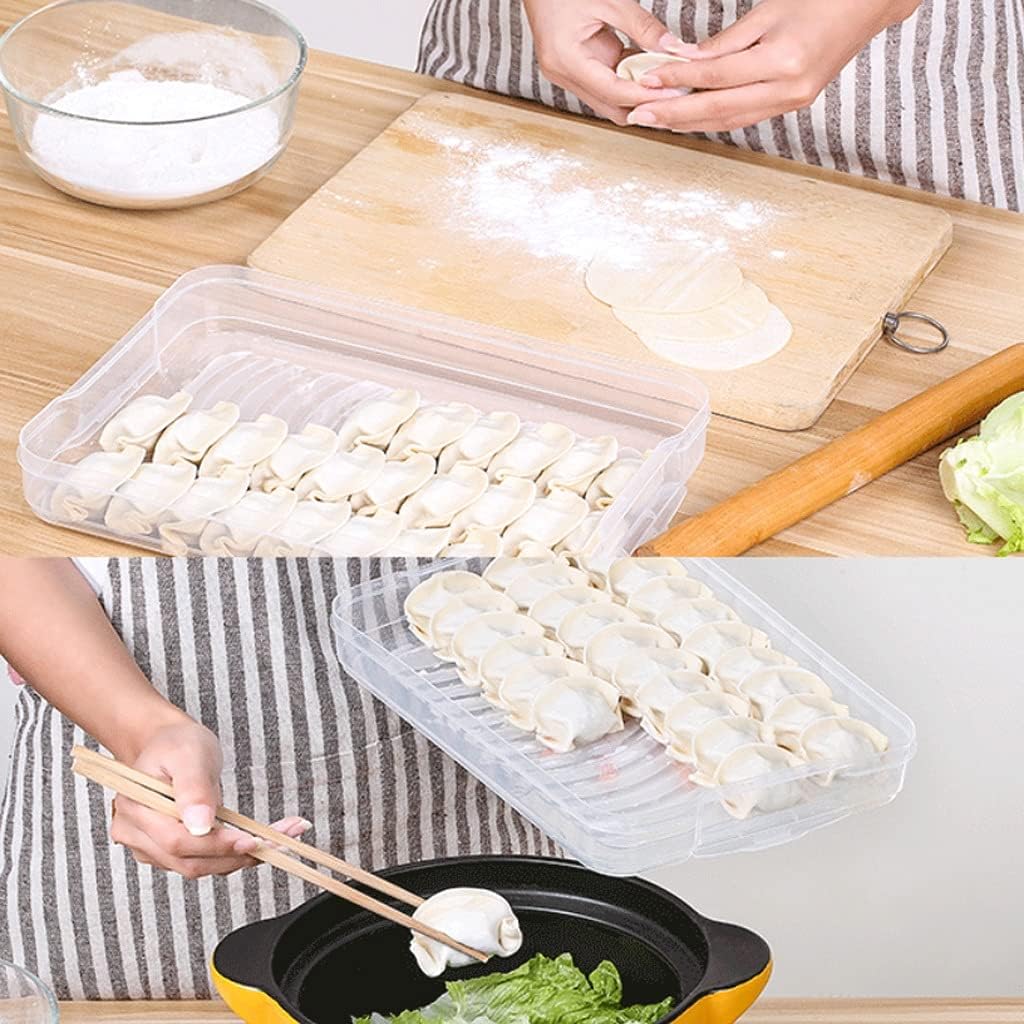 Food Storage Box Dumpling Storage Box Refrigerator Crisper Kitchen Accessories Sealed Box Vegetable Rack Microwave Oven