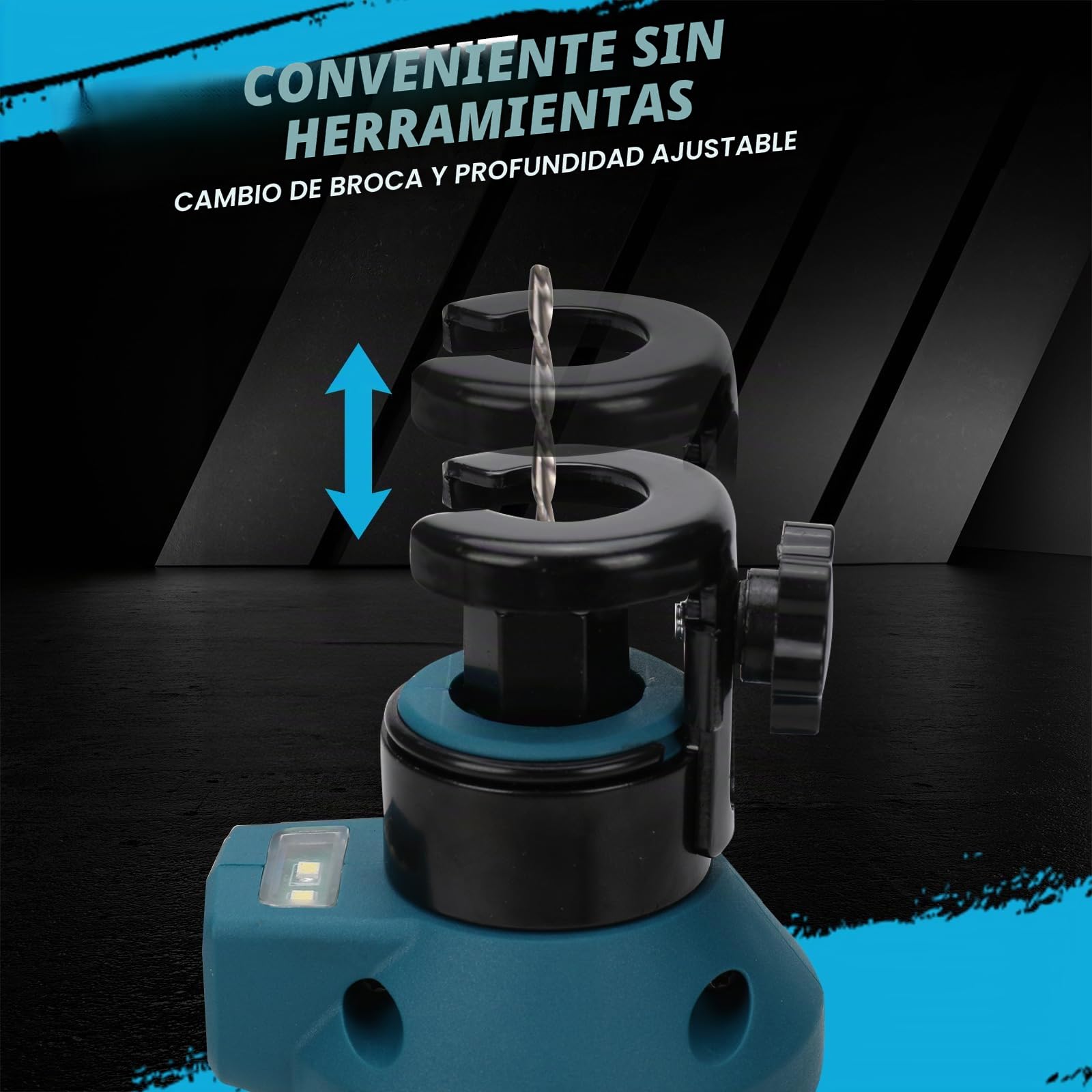 Cortador de paneles de yeso inalámbrico para Makita 18v batería, sierra de corte sin escobillas, 32000 RPM, ajuste de profundidad sin herramientas con luz LED, para cortar en una variedad de