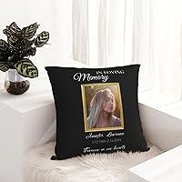 Vista 8 de Fundas de almohada conmemorativas personalizadas, fundas de almohada personalizadas para añadir el nombre de la foto, fecha y nombre, impresión