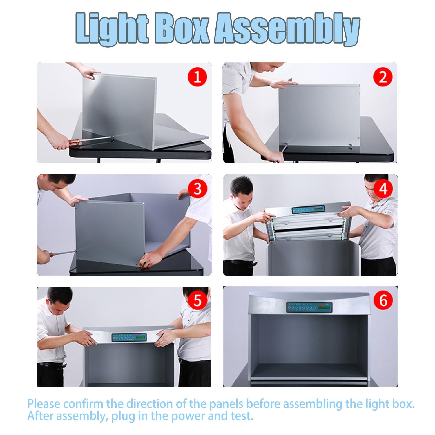 Caja de luz Profesional para igualación de Color,con 4/5/6 Fuentes de luz,Herramienta para Pruebas de igualación de Color en Telas y Prendas de Vestir,para Textiles 45°Grandstand-Fourlight