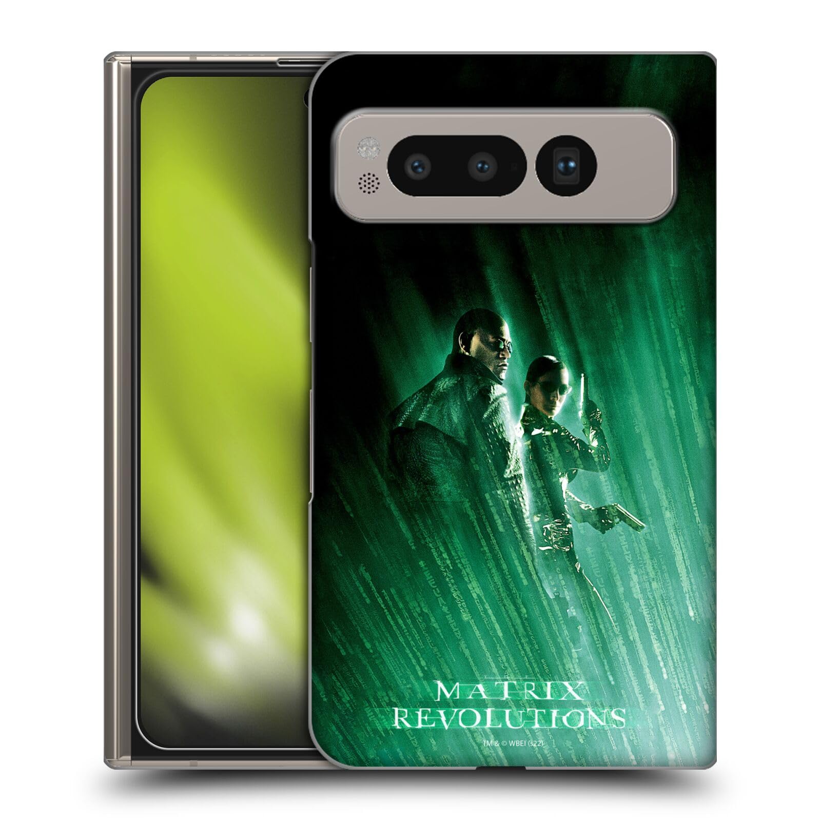 Head Case DesignsOfficially Licensed The Matrix Revolutions Morpheus Trinity Key Art Hard Back Case Compatible With Google Pixel Fold