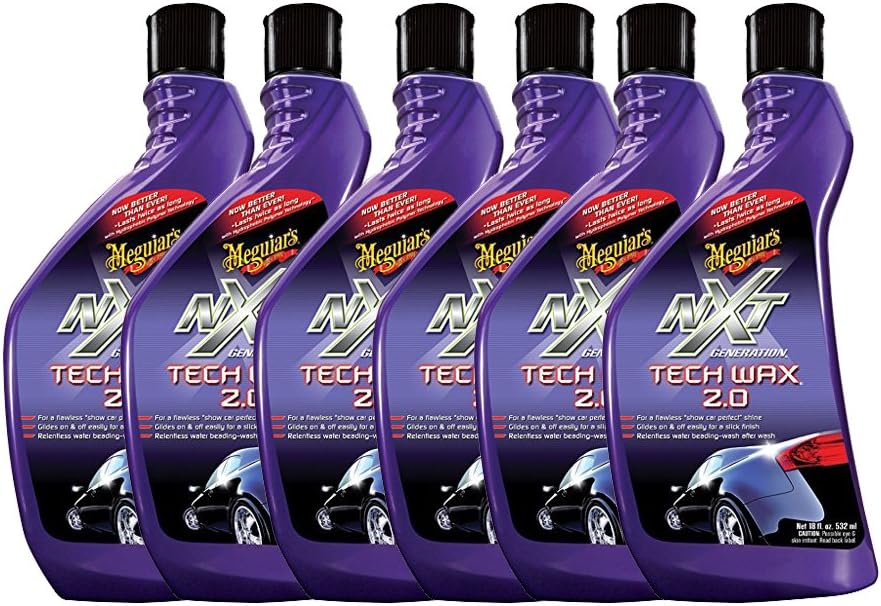 Meguiar's G12718 NXT Generation Tech Wax 2.0 (18 oz) - 6 Pack