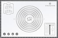 Vista 1 de Tapete de silicona, 24 x 36 pulgadas, extra grande, antiadherente, para hornear, con medición, tapete grueso reutilizable para mostrador de hojas