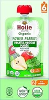 Vista 32 de Holle Bolsas orgánicas de comida para bebés, puré de plátano y llama para bebés con plátano, manzana, mango y albaricoque, (paquete de 6) bocadillos