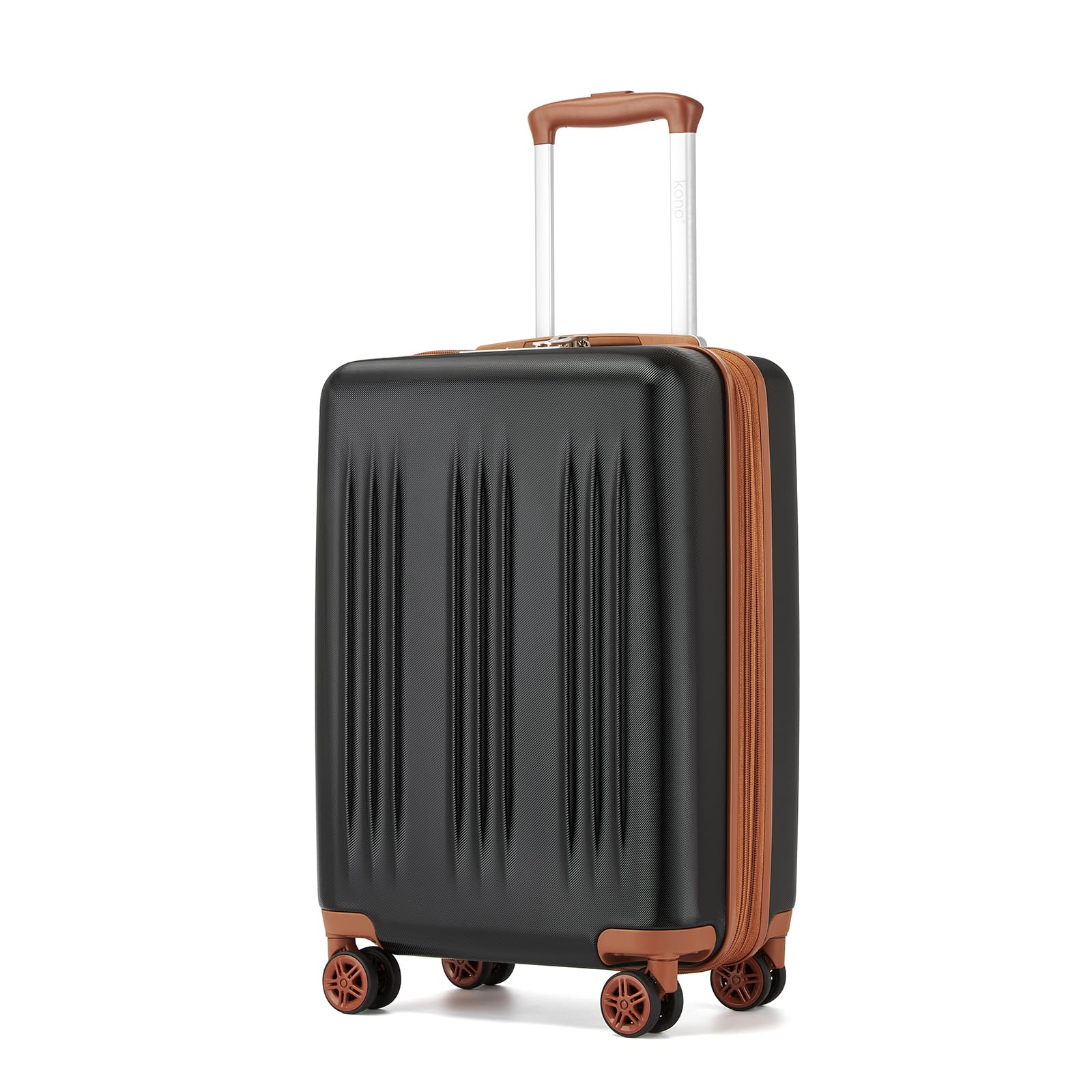 Kono Small 20 Inch Expandable Carry On Luggage with Quiet Spinner Wheels & TSA Lock, Scratch and Drop Resistant PC+ABS Hardside 22x14x9 Airline