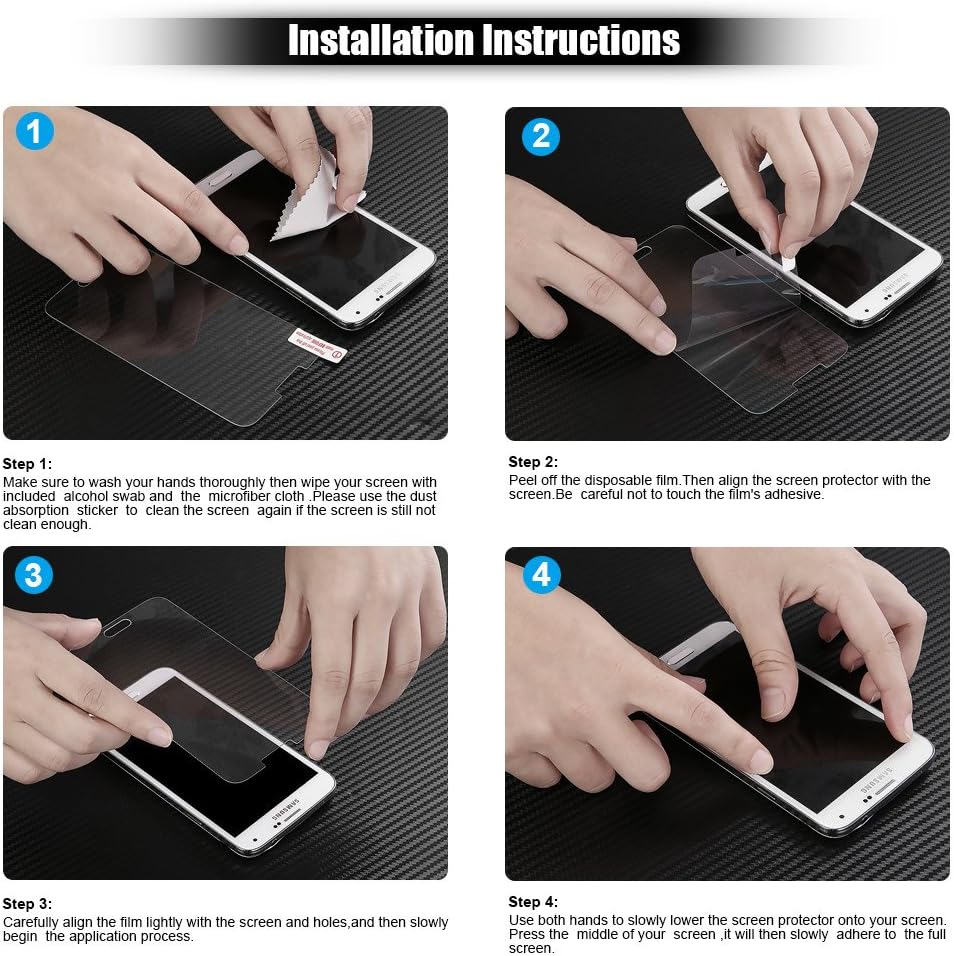 ChefzBest Galaxy S5 Tempered Glass Screen Protector with 2.5D Rounded Edge and 9H Hardness