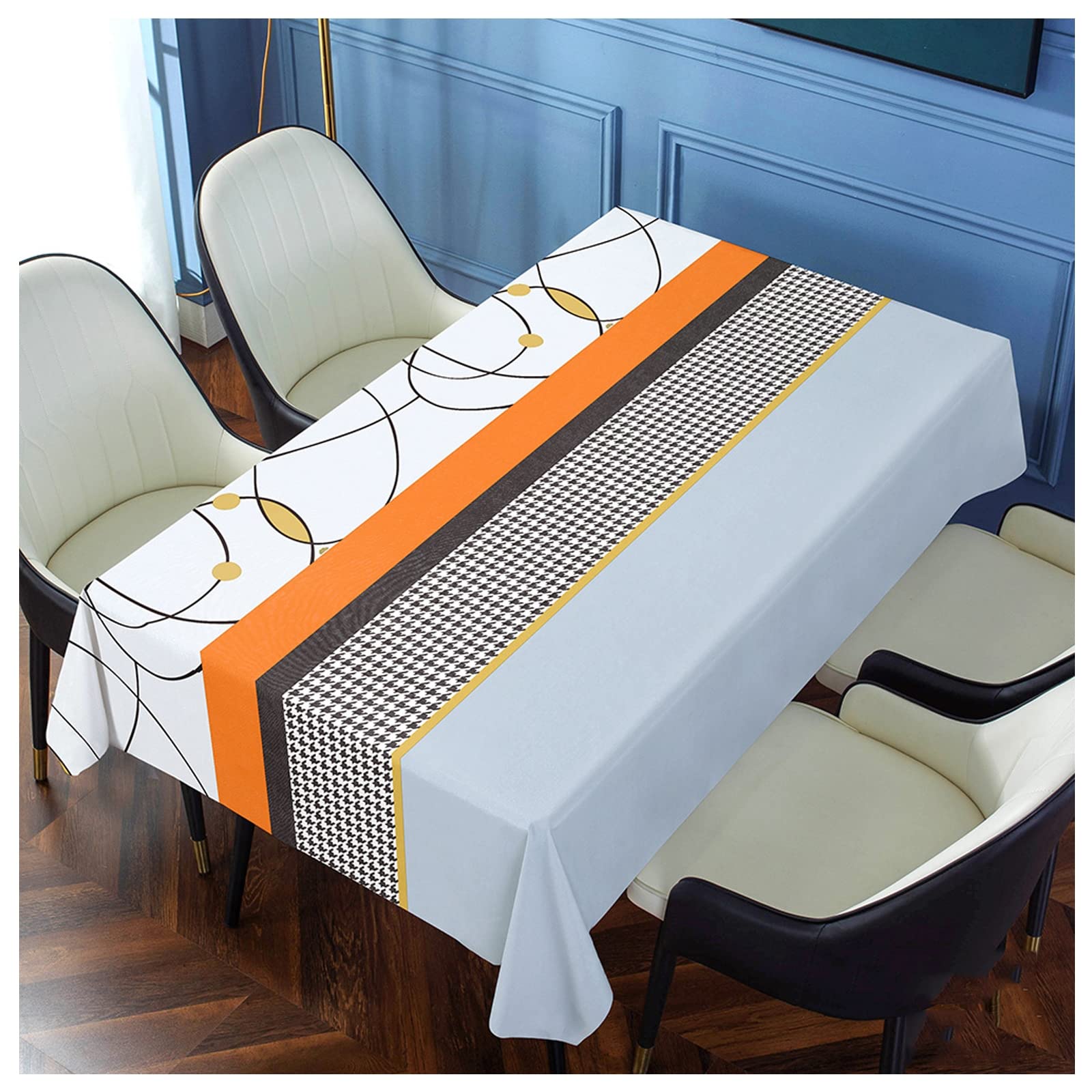 Nappe rectangulaire imperméable anti-tache en PVC pour protéger votre table