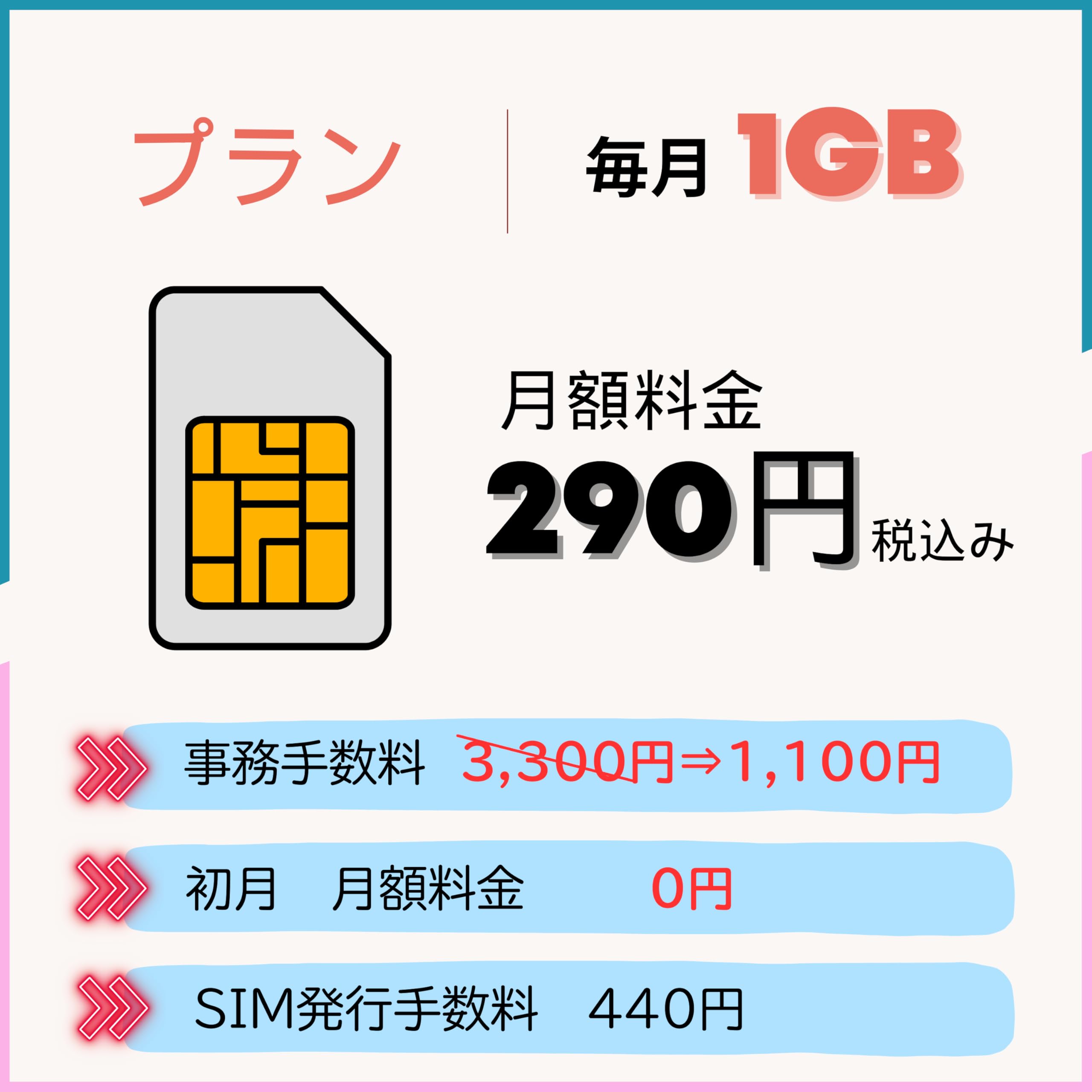Amazon.co.jp: (eSIMタイプ）毎月 1GB （初月無料+3ヶ月プラン