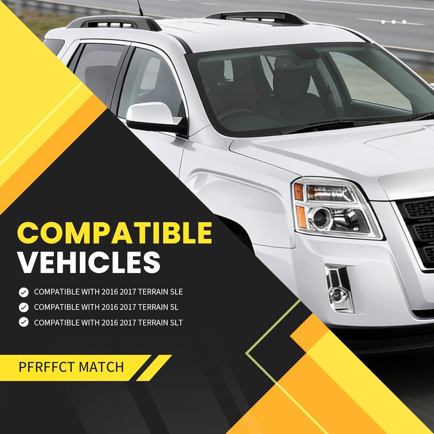 Pair Halogen Headlight Assembly Compatible with 2016-2017 Terrain Headlamp 84791980 84064626 GM2502435