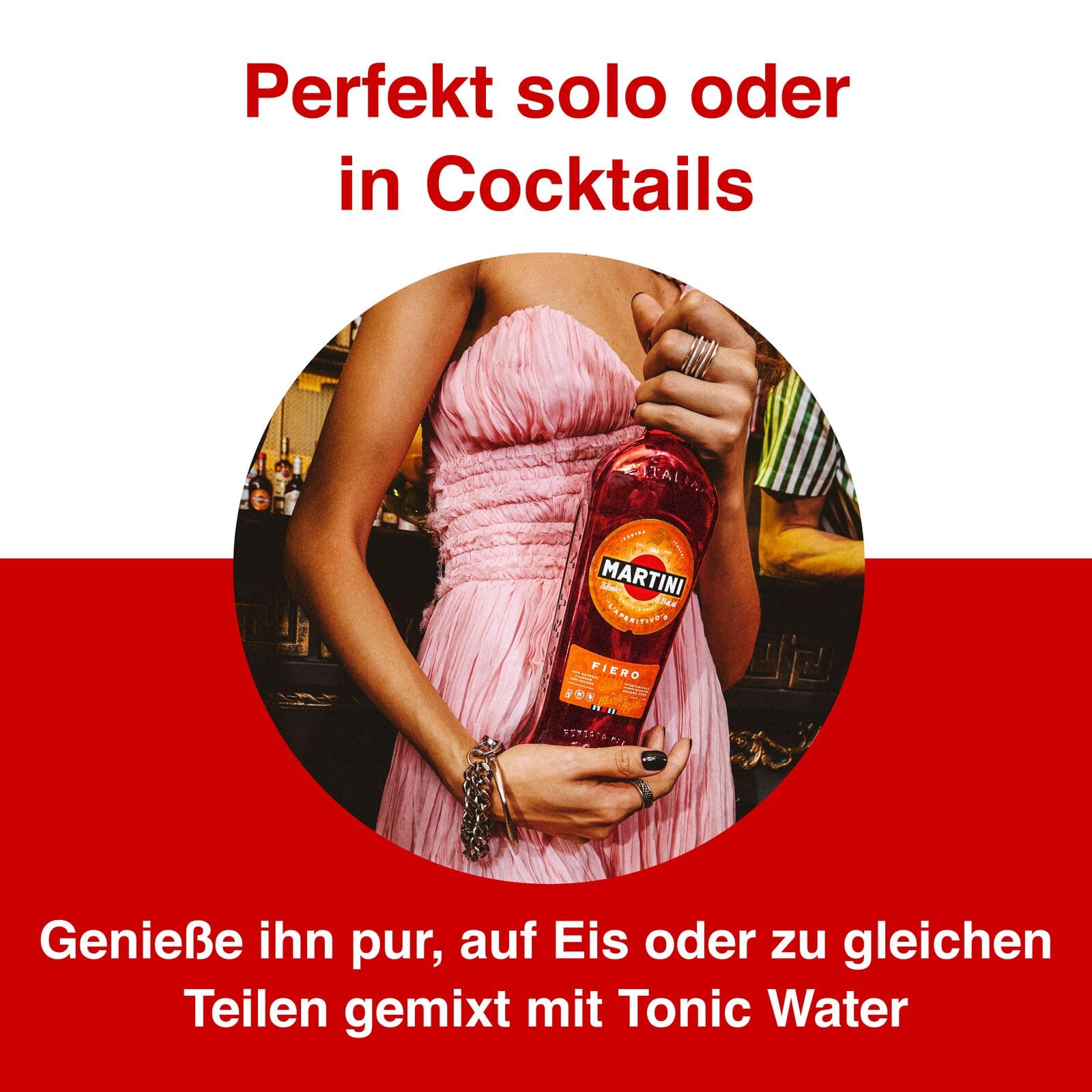 MARTINI Fiero roter Wermut Aperitif, 14,4% vol., 3 x 75cl / 750ml, süßer Wermut angereichert mit handgeschnittenen spanischen Orangenschalen