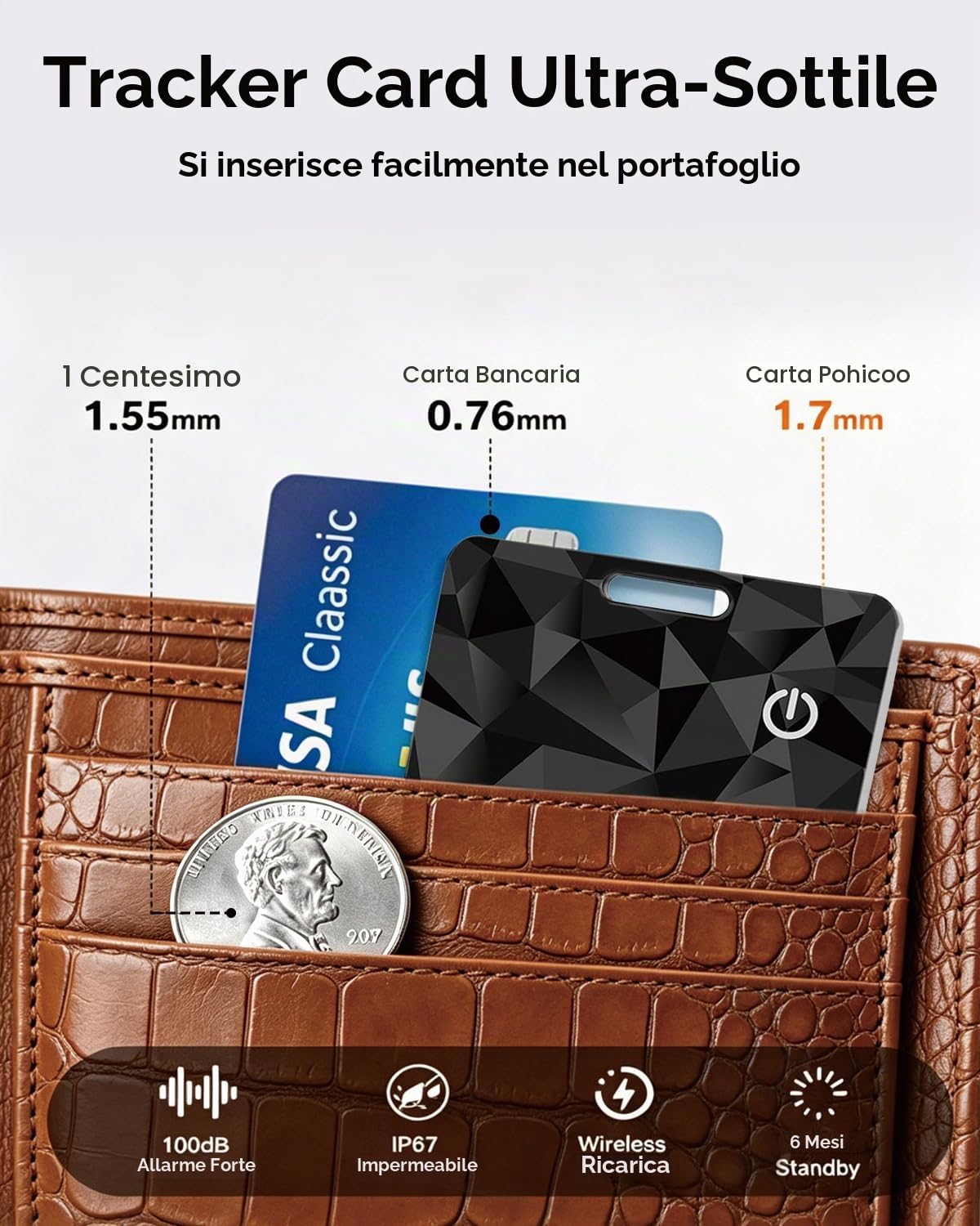 Rohobuo Air Tracker Card Tag — immagine 7 di 11