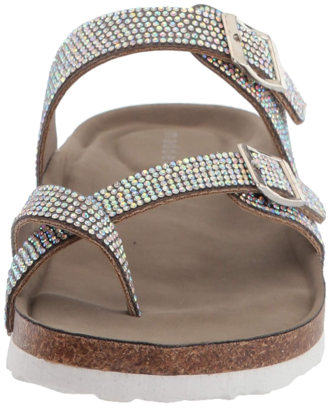 Buy Madden Girl Women's BRYCEEER Slide Sandal, Iridescent, 8.5 M US at