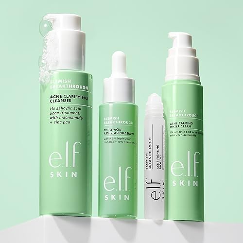 Miniatura 4 de e.l.f. SKIN Blemish Breakthrough Limpiador aclarador, limpiador de gel para eliminar el maquillaje, controlar el aceite y aclarar los poros, 1% de