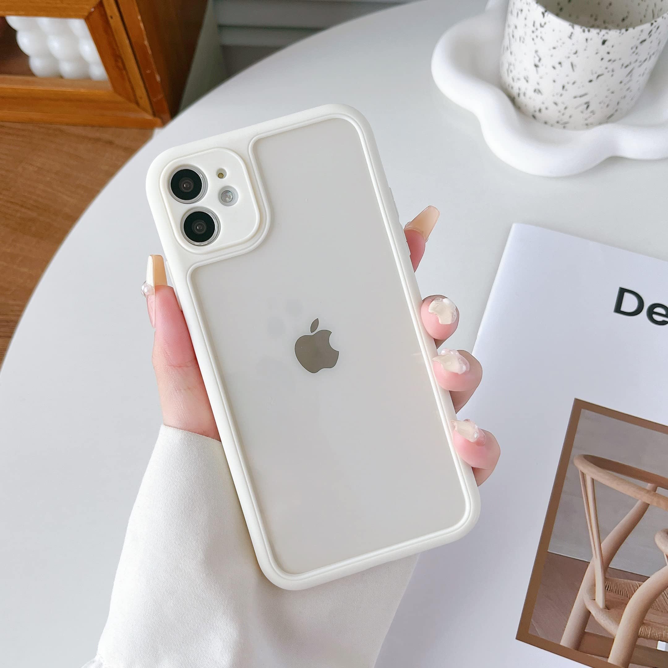 ZTOFERA for iPhone 11 Phone Case Clear 6.1 inch, Ultra Thin Lightweight Transparent Back Case Anti-Scratch Bumper Shockproof Protection Cover for iPhone 11 Case,White