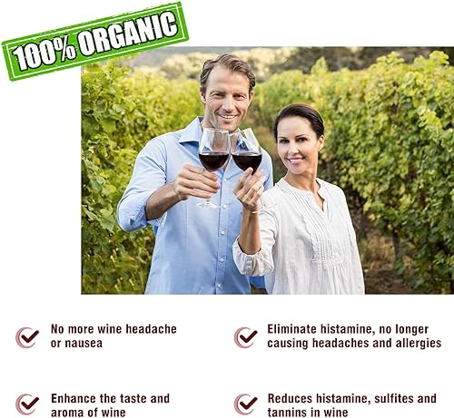 Miniatura 2 de WEESIGEI Purificador de sulfito de varita de vino removedor de filtros de vino, histaminas sulfito, alivia dolores de cabeza y evita alergias al