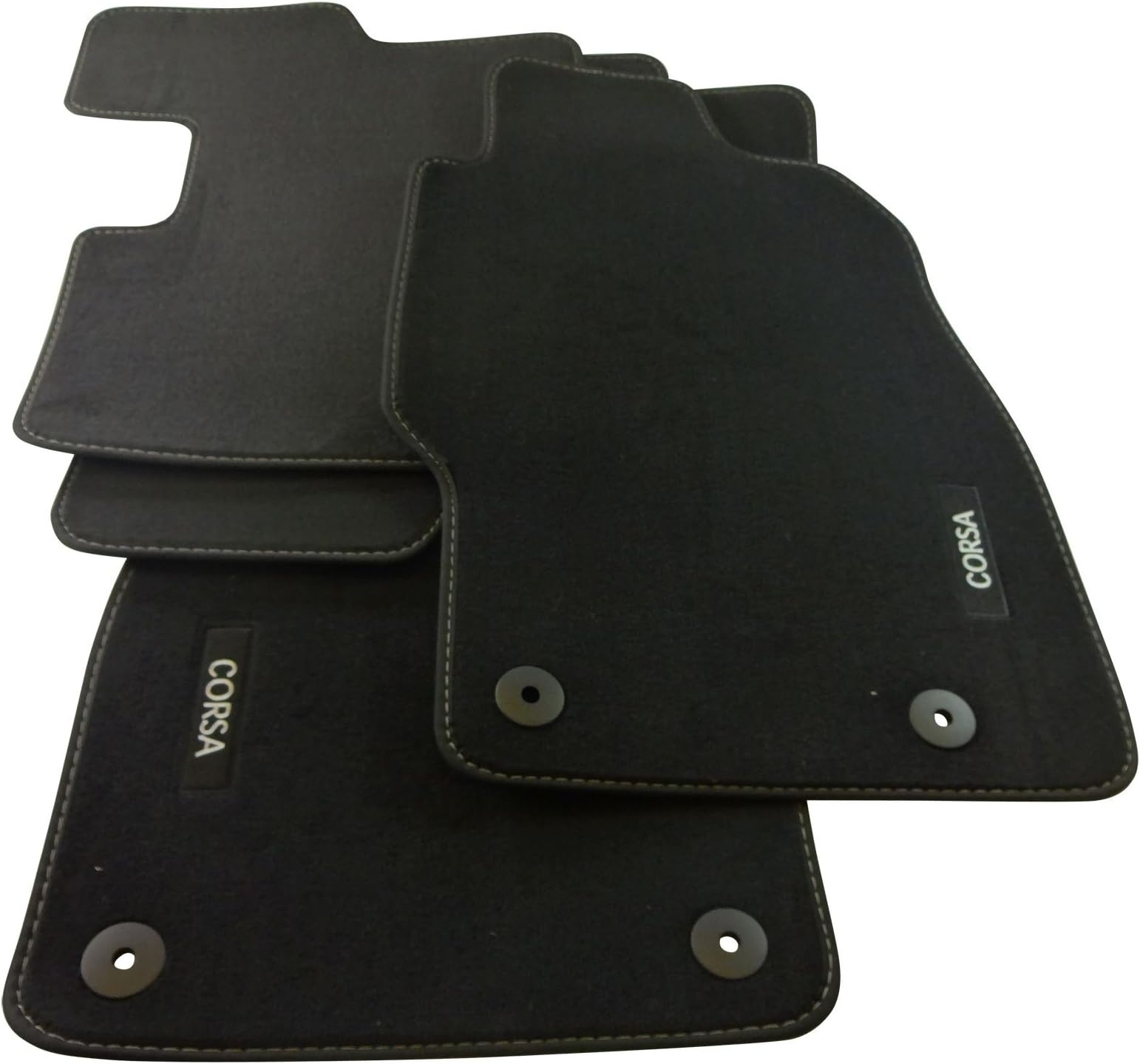 Genuine Vauxhall Corsa D Carpet Footwell Mats Tailored Fitted Black Set