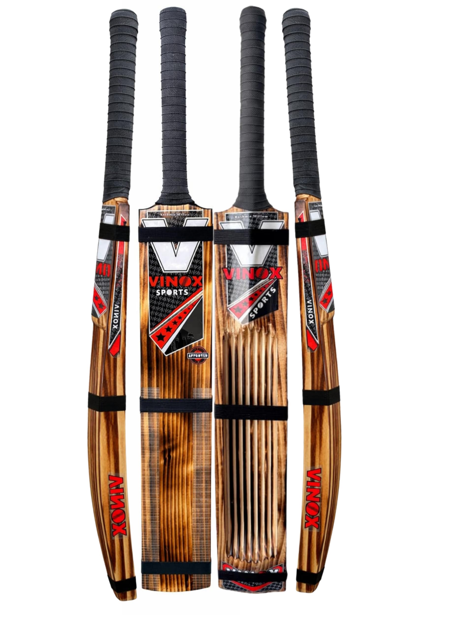 Vinox Premium Kashmiri Willow Cricket Bat, Single Blade, Long Indian Handle, Power Hitting Profile-image-2