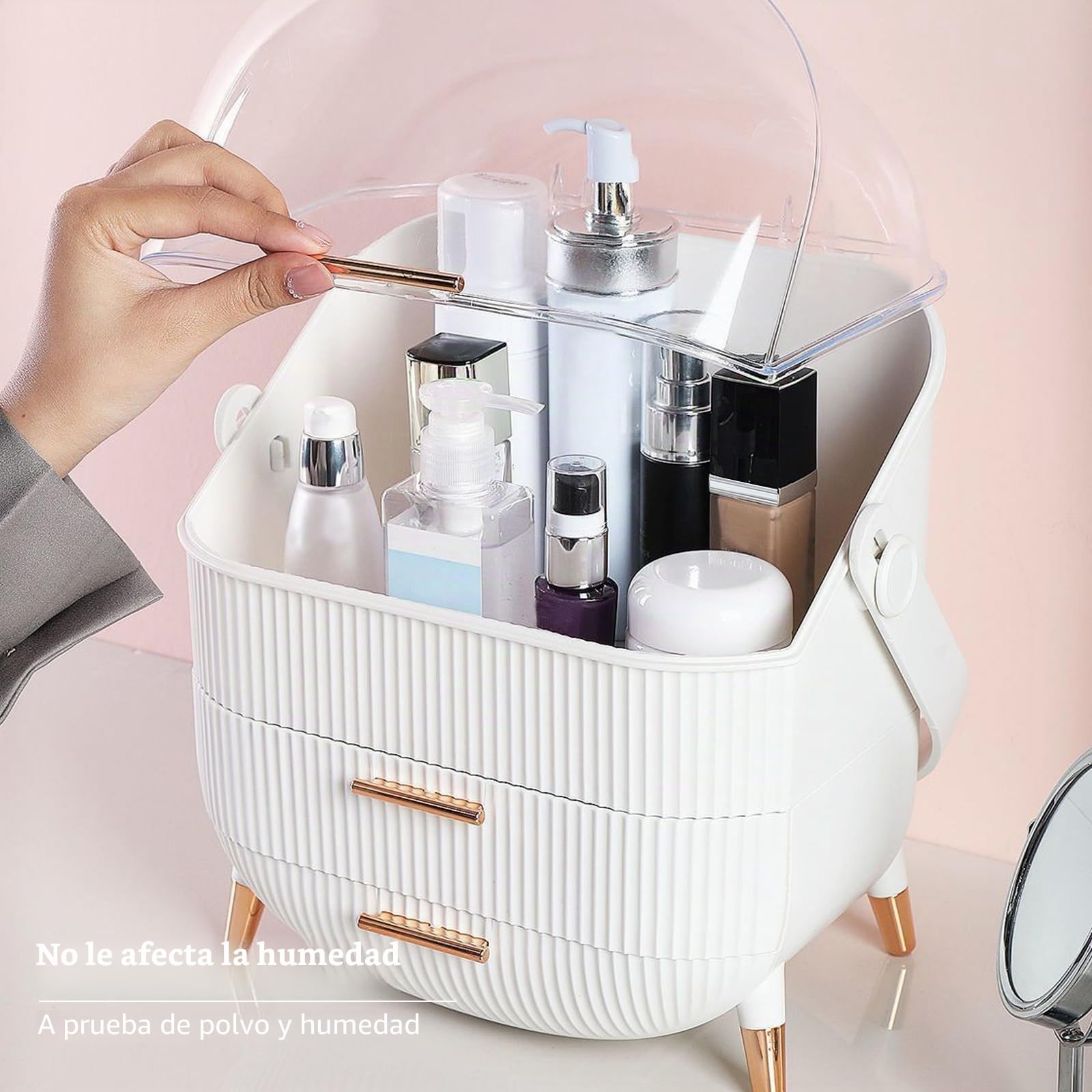 Organizador del Maquillaje, Cajas de Almacenamiento de Maquillaje, Organizador de joyería multifunción para Maquillaje, Cosméticos Joyería Organizador