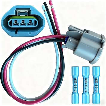 EGR Valve Sensor Wiring Harness 2U2Z14S411AC Connector for EGR Valve Pressure Feedback Sensor,Compatible with Ford E-15006-03/F-15004-95/Mustang04-94/Mercury Sable05-03, 00-93 and more