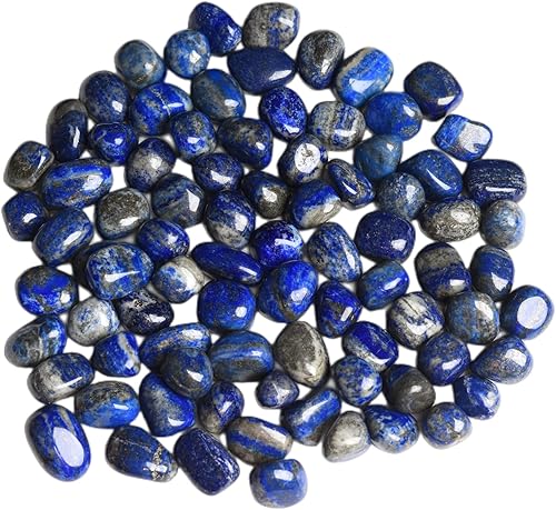 Ainuosen Piedras de cristal de lapislázuli pulidas naturales de 0.6 a 0.8 pulgadas, rocas decorativas para plantas, piedras de mármol para jarrón,