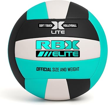 RBX Elite Performance Volleyball, Official Size 5, Soft Touch Cover, All Weather, Indoor/Outdoor