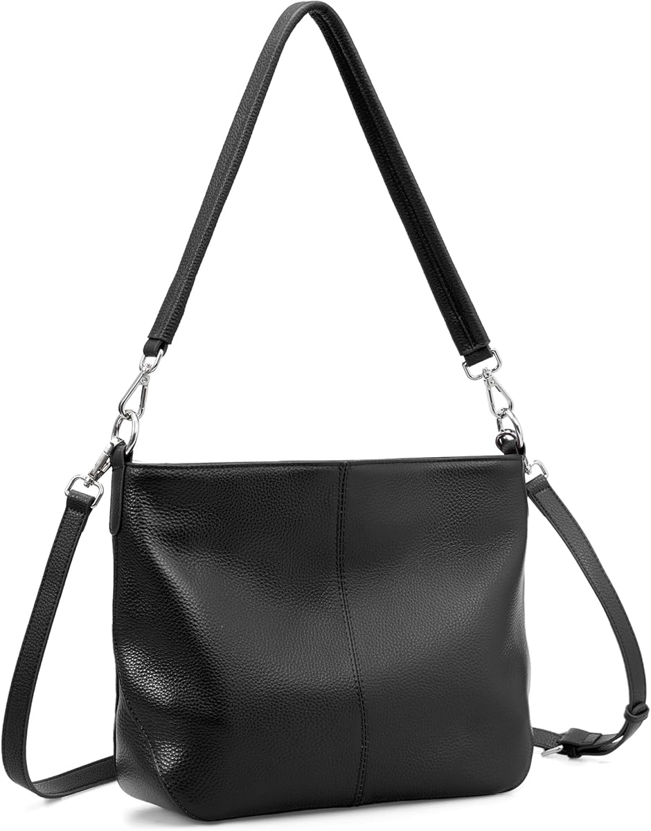 befen Genuine Leather Purse for Women Soft Crossbody Purse Hobo Bag Women's Shoulder bag Handbags with 2 Removable Straps