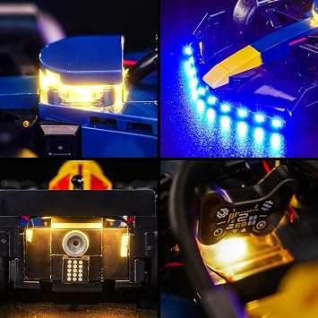 Light Kit for Lego Oracle Red Bull Racing RB20 F1 Race Car 77243 (No Model)