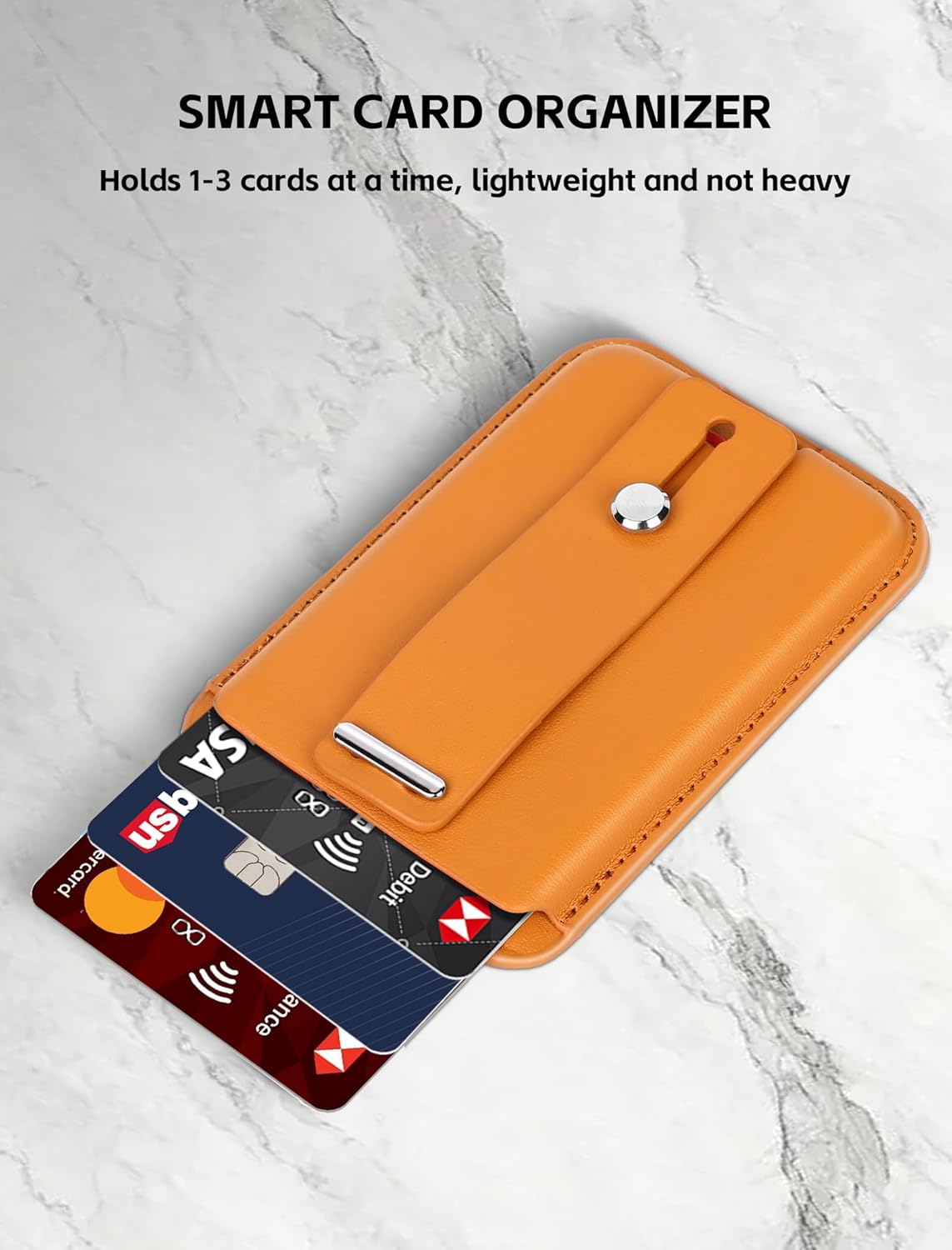 for Magsafe Wallet,Strongest Magnetic Wallet,1 Slot Hold 3 Cards，Slim，Magnetic Strength up to 3200g，Magsafe,Compatible for iPhone 16/15/14/13/12 Series, Brown. - Image 3