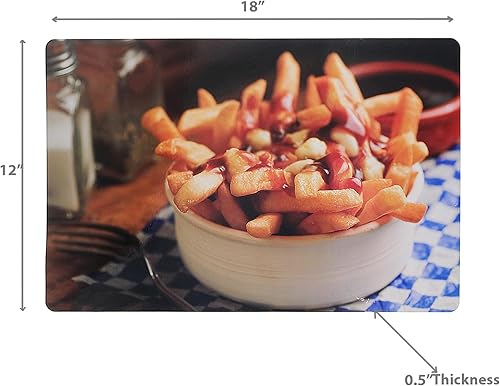 Miniatura 3 de Poutine Plastic Placemat 12x18 - Set of 12