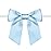 Rainbow Pana 60 Pack Twist Tie Bows for Treat Bags 3 Baby Blue Satin Ribbon Bows for Package Craft Gift Wrapping Decoration