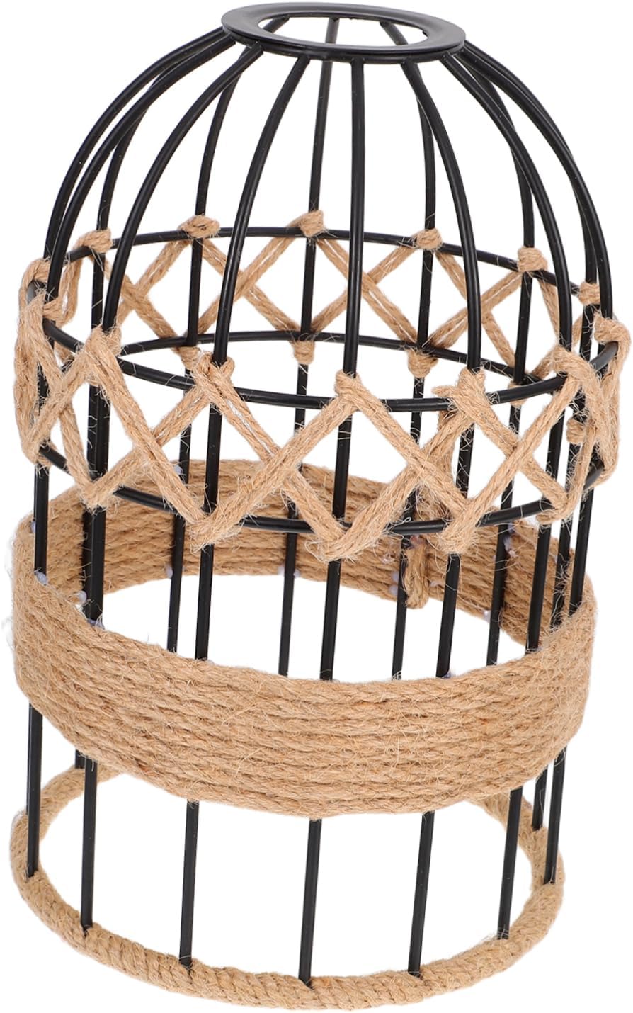 Rope Chandelier Lampshade Vintage Wall Lamp Cover Rope Light for Dining Space