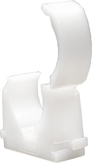 Talon - 22mm Single Hinged Pipe Clips - Pack of 100 - Natural - 360° Fixing for Pipework - Temperatures Up to 85°C (185°F) - Safe for Use On Plumbing, Gas and Air Conditioning Pipe - UV Stabilized