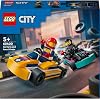 LEGO City Go-Karts and Racing Drivers Creative Toy Making Set with Racer Minifigure for Ages 60400-5 and Over (99 Pieces)