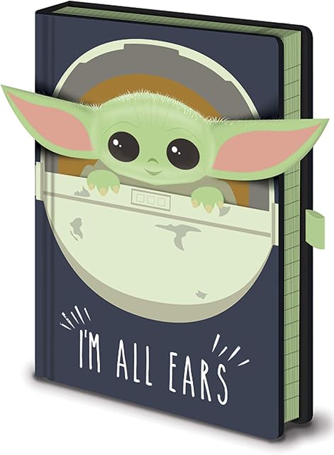 empireposter Star Wars The Mandalorian I'm All Ears Premium Notebook A5 Size 15 x 21 cm Blue
