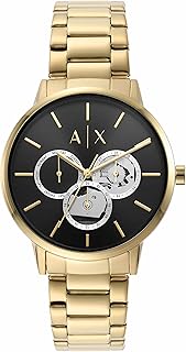 ساعة ارماني اكستشينج انالوج بمينا سوداء للرجال AX2747