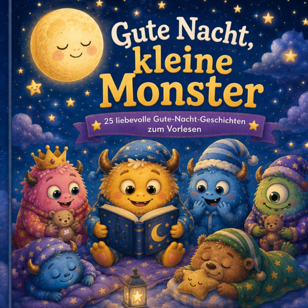 Gute Nacht, kleine Monster: 25 liebevolle Gute-Nacht-Geschichten zum Vorlesen