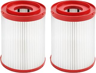 49-90-1977 Large Wet/Dry Vacuum HEPA Filter Compatible with Milwaukee M18 Fuel Wet/Dry Vacuums Models 0910-20, 0920-20, 0920-22HD, 0930-22HD, 0931-20 - Part # 49-90-1977 Pack of 2