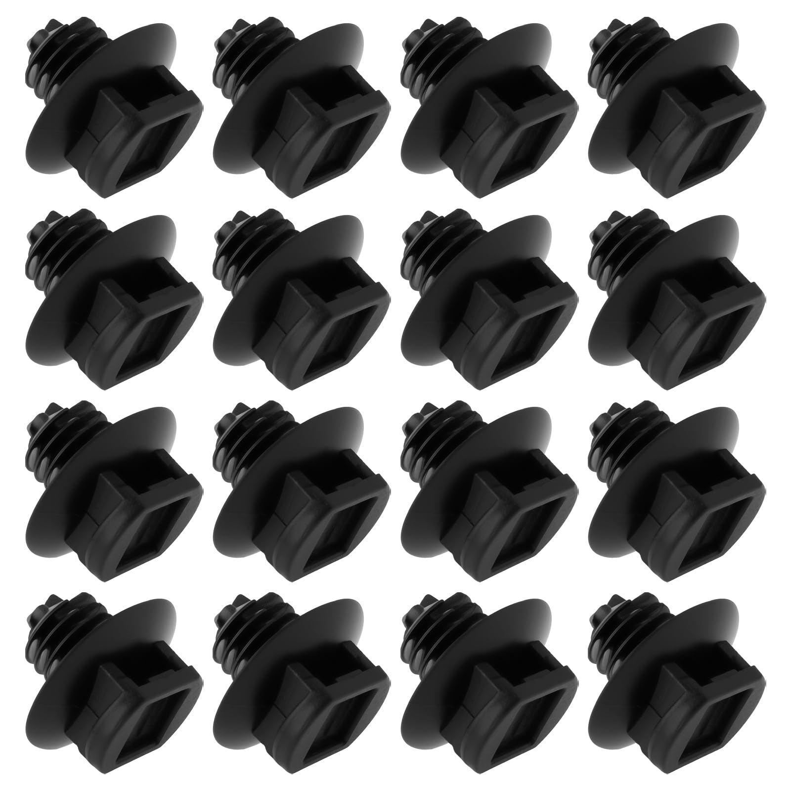 eMagTech 100pcs 7mm Nylon Panel Mount Cable Clips Compatible with KSS 28530C1315 Snap-in Wire Harness Holders for Automotive Industrial Cabinet Wiring