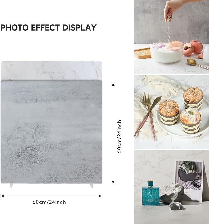 BEIYANG 2 paneles de fondo fotográfico con soportes miniatura 5