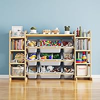 Vista 11 de SpaceAid Organizador Grande de Almacenamiento de Juguetes 9 Estantes 9 Contenedores, Organizadores de Juguetes Estantería de Almacenamiento, Estante