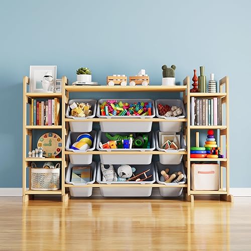 Miniatura 11 de SpaceAid Organizador Grande de Almacenamiento de Juguetes 9 Estantes 9 Contenedores, Organizadores de Juguetes Estantería de Almacenamiento, Estante