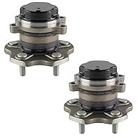 Vista 373 de TRQ Juego de 2 rodamientos de rueda trasera y conjunto de cubo con sensor ABS compatible con Ford Transit Connect 2014-2018