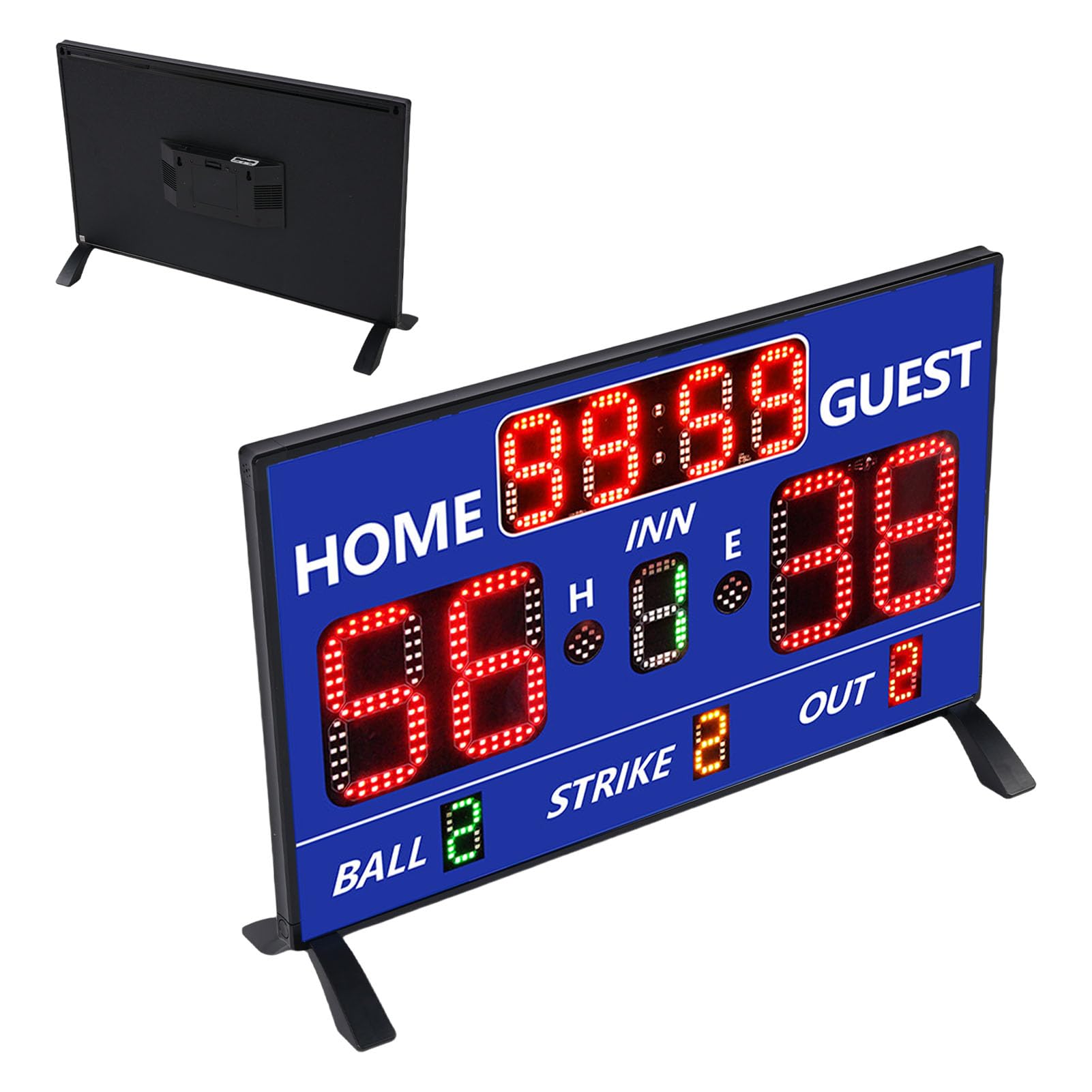 FILFEEL Tabellone Softball Elettronico Baseball Segnapunti Display LED 12