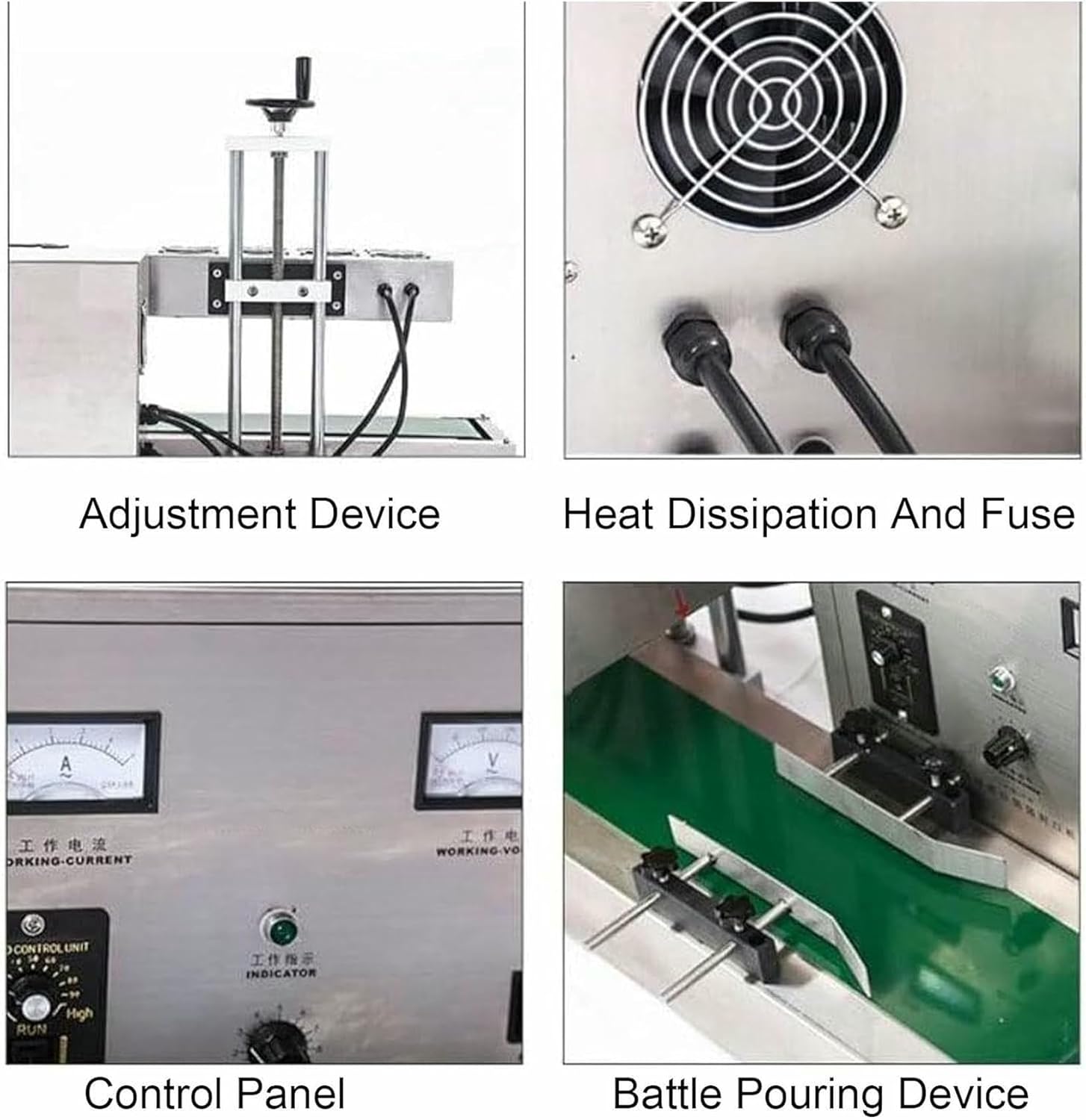 Automatic Continuous Sealing Machine, Automatic 2200 W Aluminum Foil Sealing Machine, Electromagnetic Induction Band Sealant