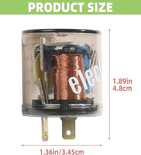 Miniatura 2 de Relé intermitente LED de 2 piezas, relé de coche de 12 V, relé de señal de giro, accesorios de automóvil, relé eléctrico de 2 pines, compatible con