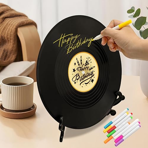 Miniatura 4 de Disco de vinilo para decoración de cumpleaños, libro de invitados alternativas, decoración de cumpleaños, suministros de fiesta, cartel de letrero