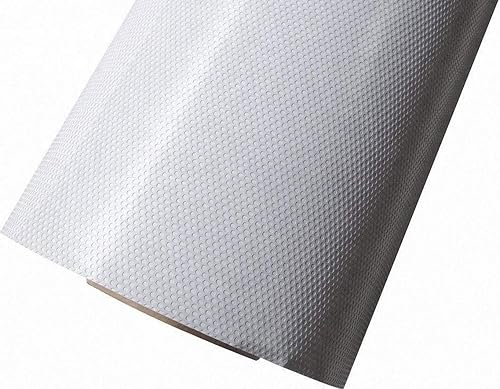 Película perforada de visión unidireccional para ventana, transparente, adhesiva, privacidad, tintado (25 x 120 pulgadas)