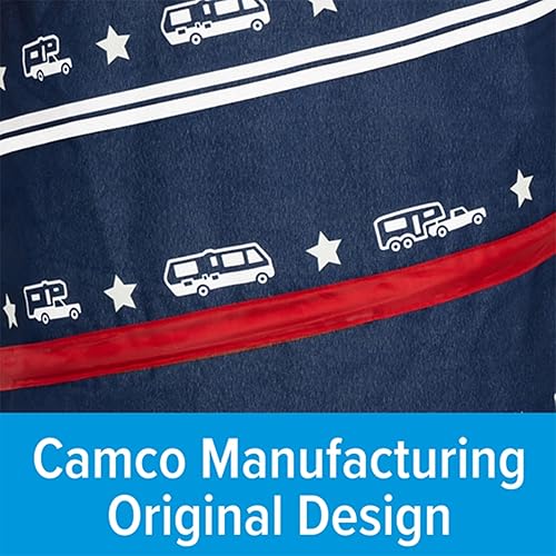 Miniatura 9 de Camco Canasto desplegable para campamento con forro y tapa con cierre de cremallera para almacenamiento en RV, cestas de lavandería y organización