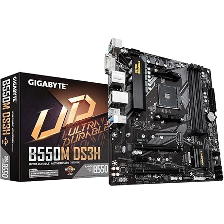 GIGABYTE B550M DS3H Micro ATX AM4 Motherboard: Experience Cutting-Edge Performance